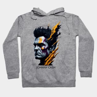 Johnny Cash 3D splash Art (2) Hoodie